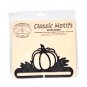 Classic Motifs Pumpkin Patch 6 Inch Charcoal Split Bottom Craft Holder