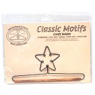 Classic Motifs Star With Dowel Craft Holder Classic Motifs Star With Dowel Craft Holder