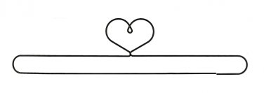 Ackfieldwire Heart 24 Inch Split Bottom Craft Holder