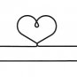 Ackfieldwire Heart 24 Inch Split Bottom Craft Holder