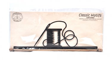 Classic Motifs Needle & Thread 22 Inch Charcoal Fabric Holder