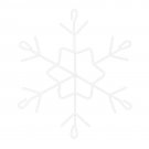 Ackfieldwire Snowflake White Hanger