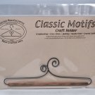 Classic Motifs 7.5 Inch Double Scroll Holder With Dowel