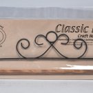 Classic Motifs 12 Inch Gray French Curl Fabric Holder