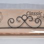 Classic Motifs 12 Inch Gray French Curl Fabric Holder