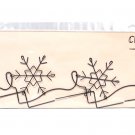 Classic Motifs Snowflake 22 Inch Split Bottom Craft Holder