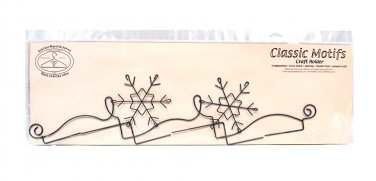 Classic Motifs Snowflake 22 Inch Split Bottom Craft Holder