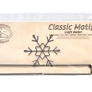 Classic Motifs Snowflake 12 Inch Split Bottom Craft Holder