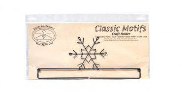 Classic Motifs Snowflake 12 Inch Split Bottom Craft Holder