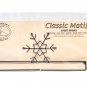 Classic Motifs Snowflake 12 Inch Split Bottom Craft Holder