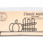 Classic Motifs Pumpkin and Fence 12 Inch Split Bottom Craft Holder