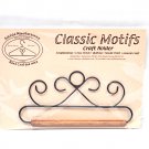 Classic Motifs French Curl 6.5 Inch Fabric Holder With Dowel