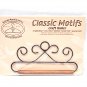 Classic Motifs French Curl 6.5 Inch Fabric Holder With Dowel
