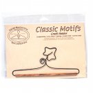 Classic Motifs Ivy & Scroll 7.5 Inch Fabric Holder With Dowel
