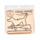 Classic Motifs Hunting Dog 6 Inch Fabric Holder With Dowel