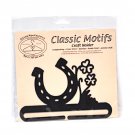 Classic Motifs Luck 6 Inch Charcoal Split Bottom Craft Holder