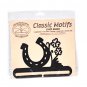 Classic Motifs Luck 6 Inch Charcoal Split Bottom Craft Holder