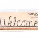Classic Motifs Welcome 16 Inch Fabric Holder With Dowel