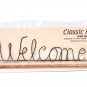 Classic Motifs Welcome 16 Inch Fabric Holder With Dowel