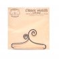 Classic Motifs Double Scroll 4 Inch Fabric Holder With Dowel