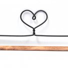 Ackfieldwire Heart 12 Inch Fabric Holder With Dowel