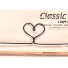 Classic Motifs Heart 12 Inch Fabric Holder With Dowel