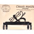 Classic Motifs Dragonfly 6 Inch Charcoal Header