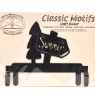 Classic Motifs Summer 6 Inch Charcoal Header