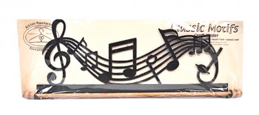 Classic Motifs Music 16 Inch Fabric Holder With Dowel