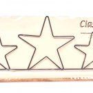 Classic Motifs Three Stars 16 Inch Fabric Holder With Dowel