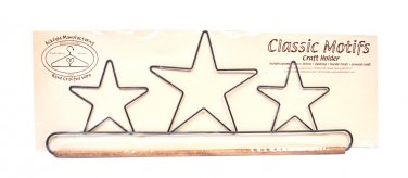 Classic Motifs Three Stars 16 Inch Fabric Holder With Dowel