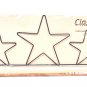 Classic Motifs Three Stars 16 Inch Fabric Holder With Dowel