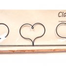 Classic Motifs Triple Heart 16 Inch Fabric Holder With Dowel