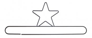 Ackfieldwire Star 24 Inch Split Bottom Craft Holder