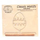 Classic Motifs Easter Egg 6 Inch Fabric Holder With Dowel