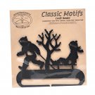 Classic Motifs Boy & Sled 4 Inch Charcoal Split Bottom Craft Holder with Magnet Classic Motifs Boy & Sled 4 Inch Charcoal Split Bottom Craft Holder with Magnet