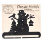 Classic Motifs Frosty Snowman 8 Inch Charcoal Split Bottom Craft Holder
