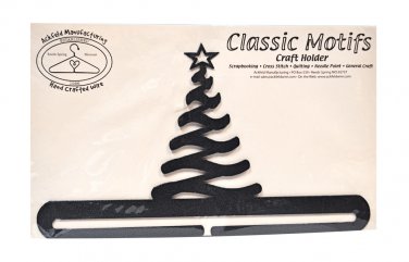 Classic Motifs Modern Christmas Tree 12 Inch Charcoal Split Bottom Craft Holder