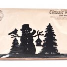 Classic Motifs Frosty Snowman Charcoal 16 Inch Fabric Holder With Dowel