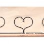 Classic Motifs Three Hearts 22 Inch Fabric Holder With Dowel