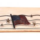 Classic Motifs American Flag 22 Inch Fabric Holder With Dowel