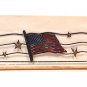 Classic Motifs American Flag 22 Inch Fabric Holder With Dowel