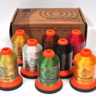 Smartneedle Embroidery Threads Collection 8 Colors With A Bobbins Earthly Smartneedle Embroidery Threads Collection 8 Colors With A Bobbins Earthly