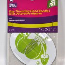 Dritz Easy Threading Hand Needles With Decorative Magnet 27519