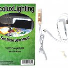 Ecoluxlighting 3 LED Complete Kit with USB Adapter Ecoluxlighting 3 LED Complete Kit with USB Adapter