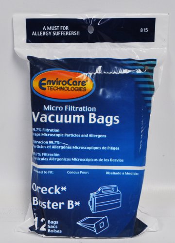 Oreck Buster B Hand Held Vacuum Cleaner Bags 12 pk