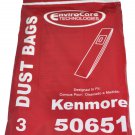Kenmore 50651 Upright Vacuum Bags, 3 Per pack