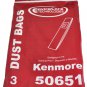 Kenmore 50651 Upright Vacuum Bags, 3 Per pack