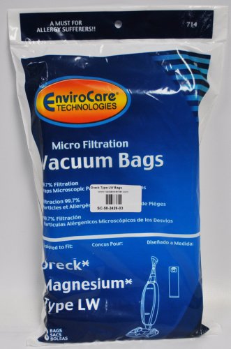 Oreck Magnesium Type LW Micro Filtration Vacuum Bags 714