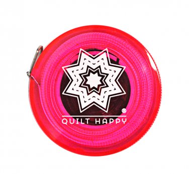 Quilt Happy Tape Measure Pink